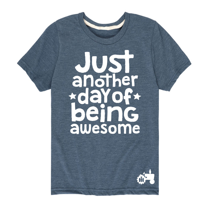 Just Another Day Being Awesome International Harvester™-Toddler Short Sleeve T-Shirt
