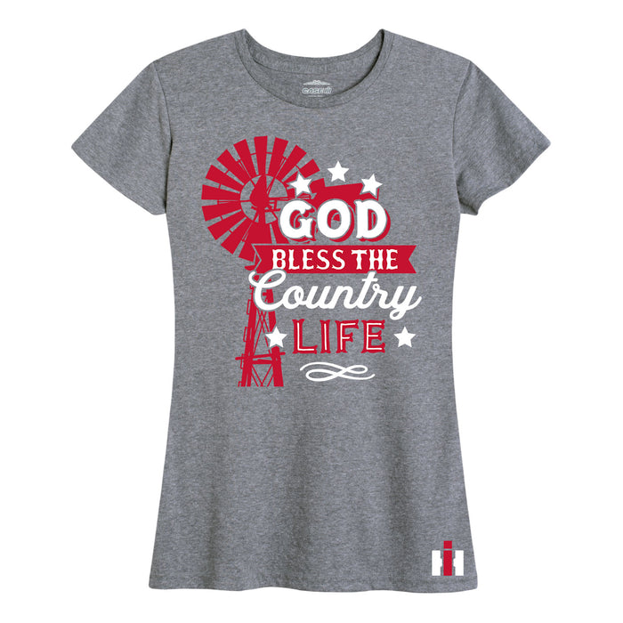 God bless the Country Life International Harvester™ - Women's Short Sleeve T-Shirt