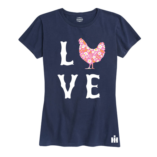 International Harvester™ - Love Floral Chicken - Women's Short Sleeve T-Shirt