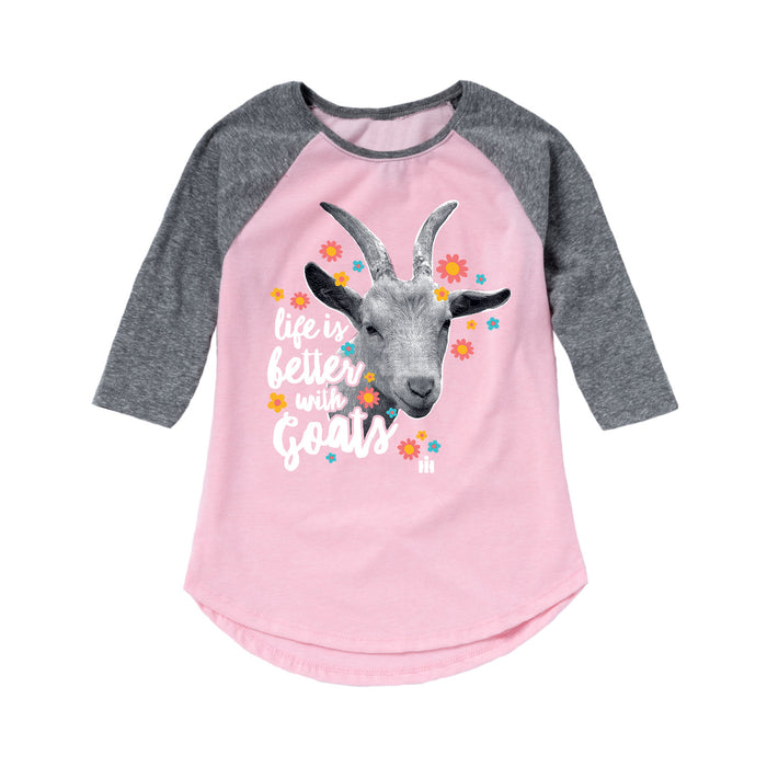 International Harvester™ - Life is Better with Goats - Youth & Toddler Girls Raglan