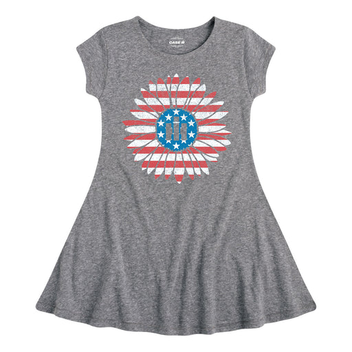 International Harvester™ - Patriotic Daisy - Youth & Toddler Fit and Flare Dress