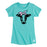International Harvester™ - Pastel Tie Dye Cow Bandana - Youth & Toddler Girl Short Sleeve T-Shirt