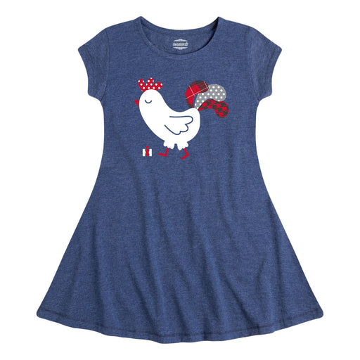 International Harvester™ - Patterned Rooster - Youth & Toddler Fit and Flare Dress
