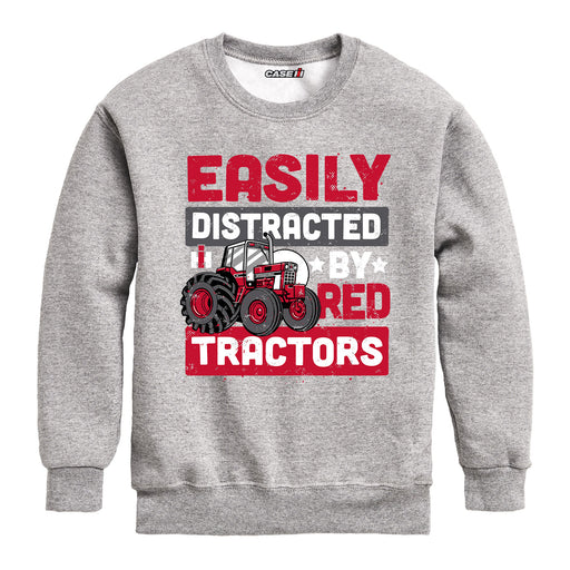 Easily Distracted Red Tractors Boys Crew Fleece