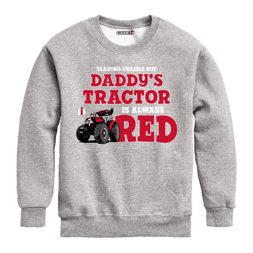 Seasons Change Daddy Tractor Kids Crew Fleece