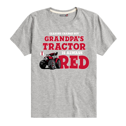 Seasons Change Grandpa Tractor Kids Short Sleeve Tee