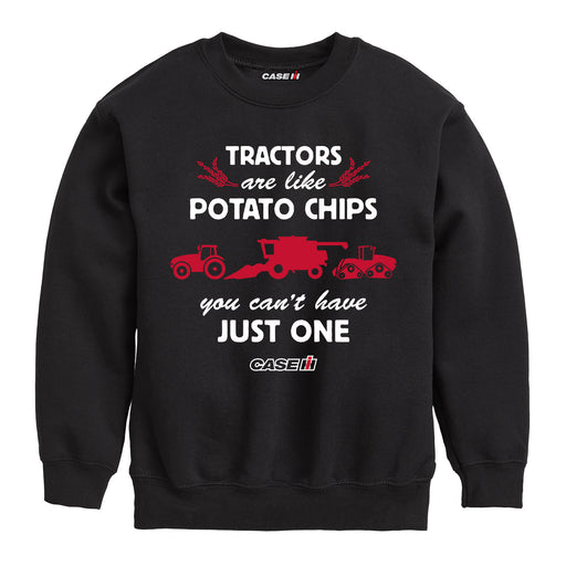 Tractor Potato Chip Cant Have Just One Boys Crew Fleece