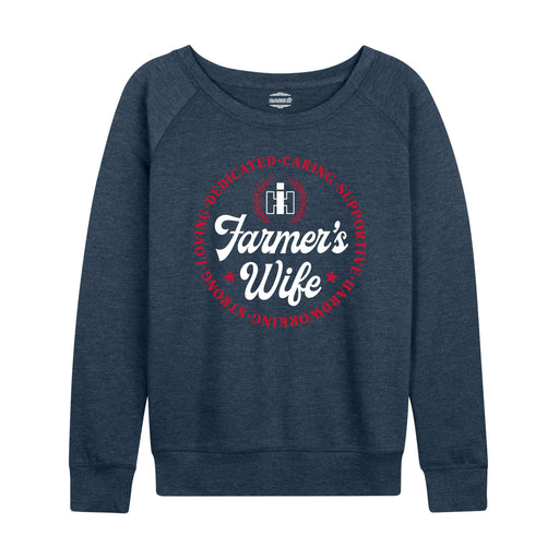 IH Farmers Wife Terms Womens French Terry Pullover