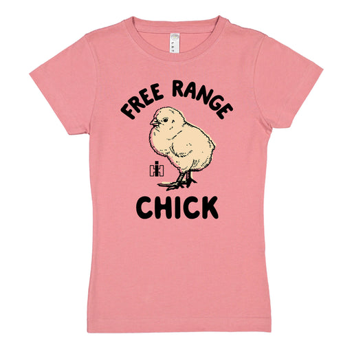 Free Range Chick Girls Fitted Short Sleeve Tee