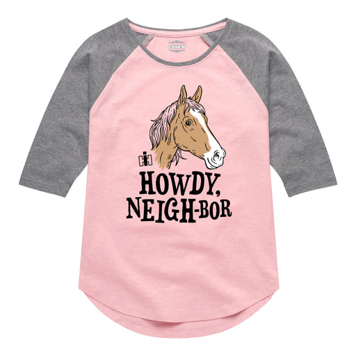 Howdy Neigh-bor Horse Kids Raglan