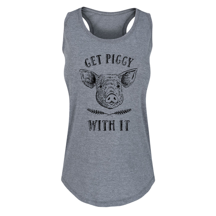 Get Piggy With It - Women's Racerback Tank