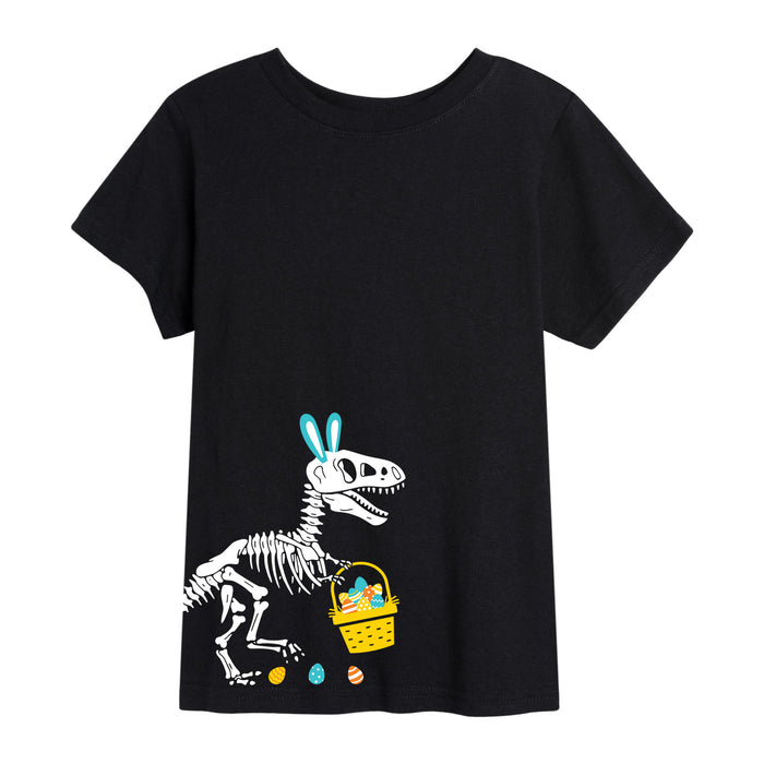 T-Rex Easter Skeleton - Youth Short Sleeve T-Shirt
