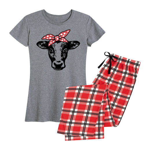 Cow Bandana - Women's Pajama Set