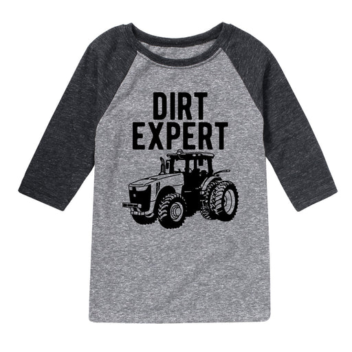 Dirt Expert Tractor - Youth & Toddler Raglan