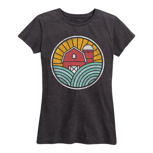 Farm Stained Glass - Women's Short Sleeve T-Shirt
