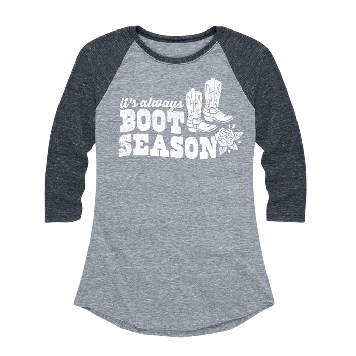 It's Always Boot Season - Women's Raglan