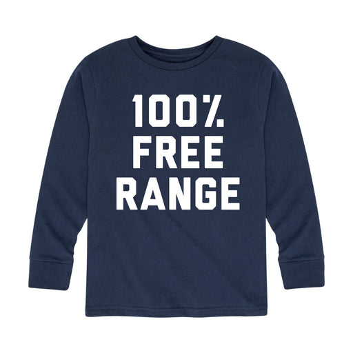 100 Percent Free Range - Toddler Long Sleeve T-Shirt