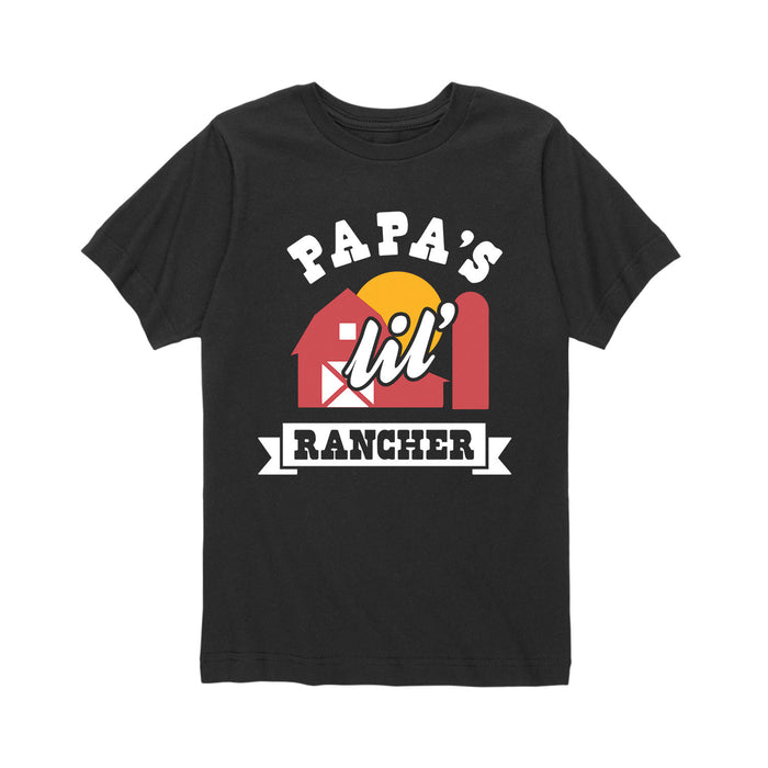 Papas Lil Rancher - Youth Short Sleeve T-Shirt