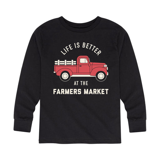 Life Is Better At The Farmers Market - Youth Long Sleeve T-Shirt