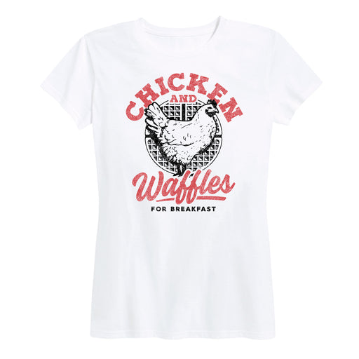 Chicken And Waffles For Breakfast - Women's Short Sleeve T-Shirt