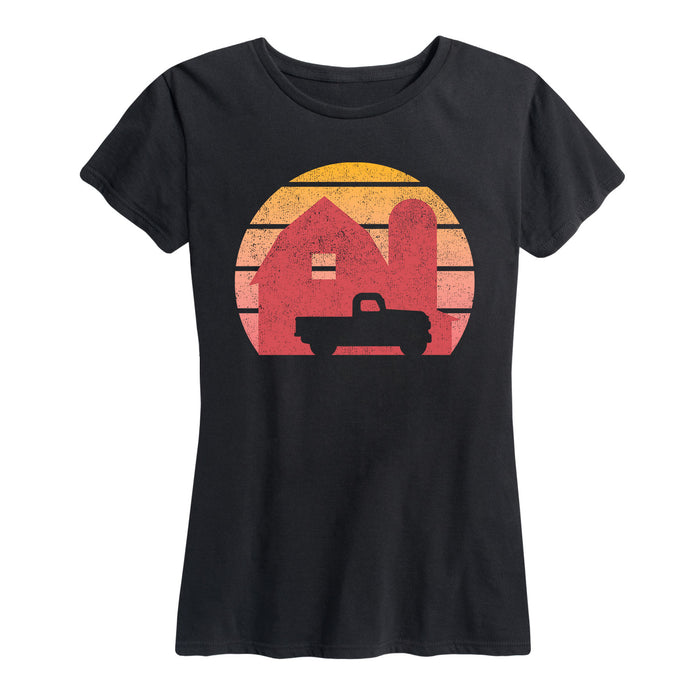 Barn Sunset - Women's Short Sleeve T-Shirt