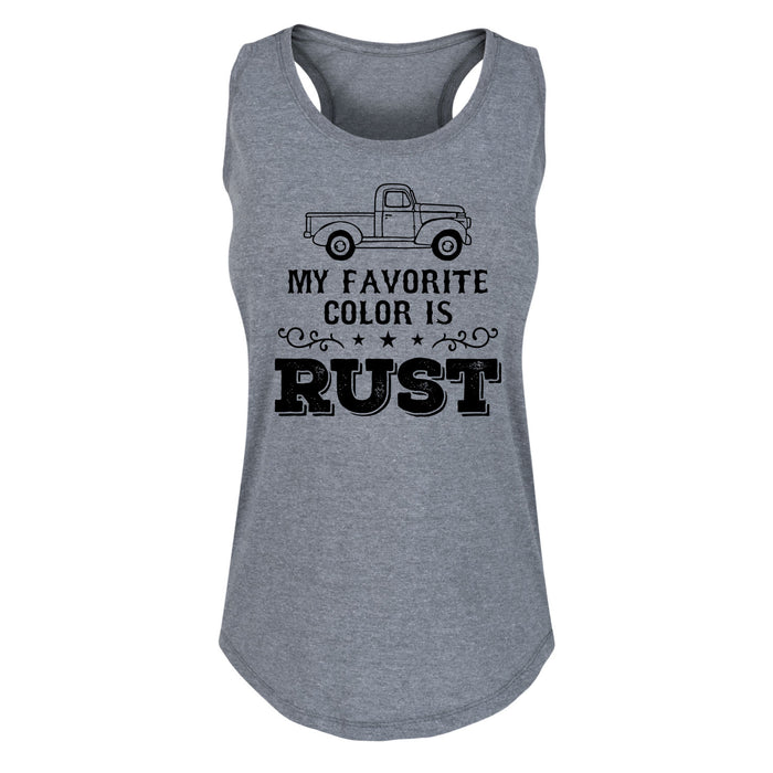 My Favorite Color Is Rust - Women's Racerback Tank