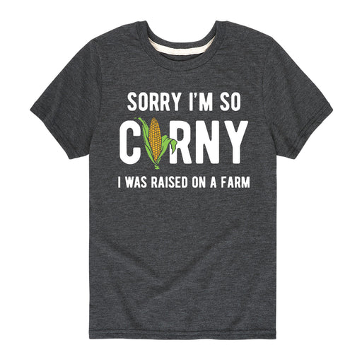 Sorry I'm So Corny-Youth Short Sleeve T-Shirt