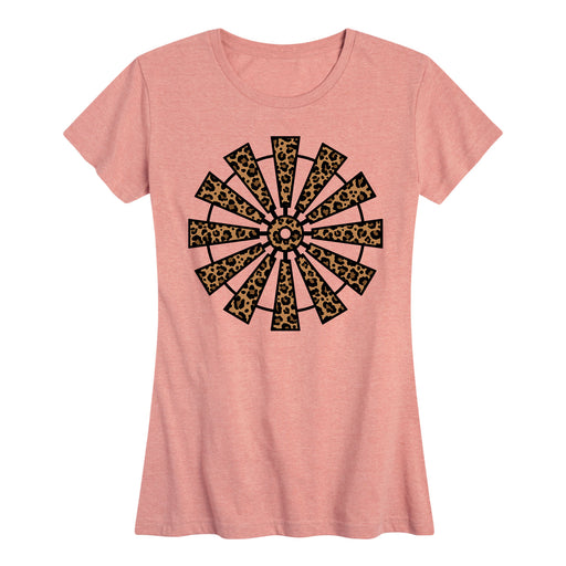 Leopard Windmill - Women's Short Sleeve T-Shirt