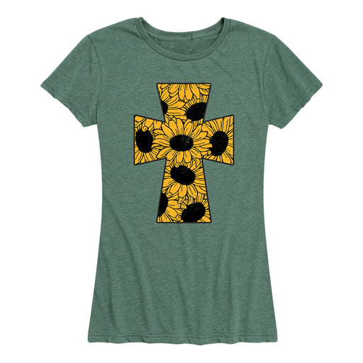 Sunflower Cross - Women's Short Sleeve T-Shirt