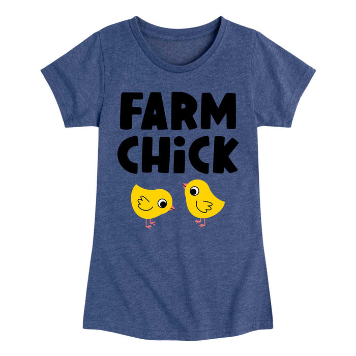 Farm Chick - Youth & Toddler Girls Short Sleeve T-Shirt