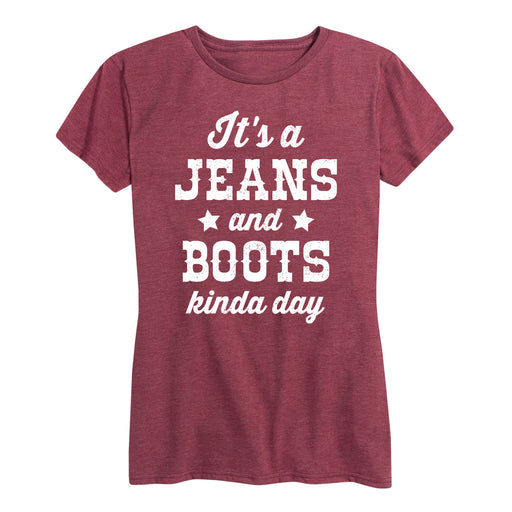 It's A Jeans And Boots Kinda Day - Women's Short Sleeve  T-Shirt